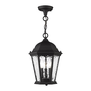 Hamilton - 3 Light Outdoor Pendant Lantern in Traditional Style - 9.5 Inches wide by 14 Inches high
