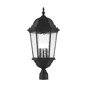 Hamilton - 3 Light Outdoor Post Top Lantern in Traditional Style - 12.5 Inches wide by 27 Inches high - 477006