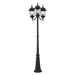 Hamilton - 3 Light Outdoor Post Light in Style - 24.5 Inches wide by 86 Inches high