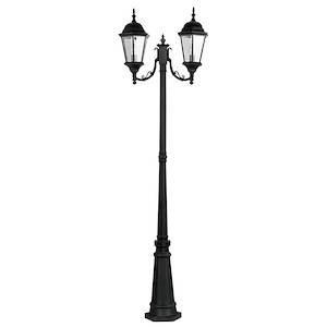 Hamilton - Three Light Outdoor Three Head Post in Traditional Style - 24.5 Inches wide by 86 Inches high - 415340