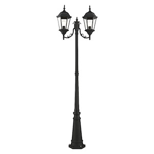 Hamilton - 2 Light Outdoor Post Light in Style - 9.5 Inches wide by 86 Inches high