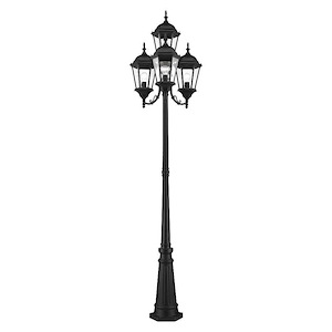 Hamilton - 4 Light Outdoor Post Light in Style - 24.5 Inches wide by 95 Inches high