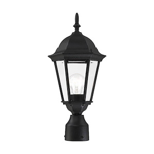 Hamilton - 1 Light Outdoor Post Top Lantern in Traditional Style - 8 Inches wide by 18 Inches high