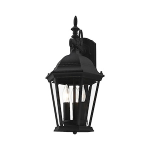 Hamilton - 3 Light Outdoor Wall Lantern in Traditional Style - 9.5 Inches wide by 18.5 Inches high