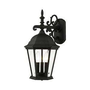 Hamilton - 3 Light Outdoor Wall Lantern in Traditional Style - 9.5 Inches wide by 18.5 Inches high - 1012075