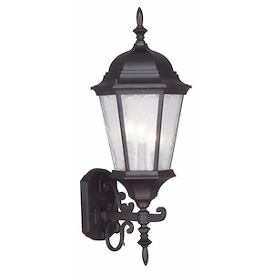 Hamilton - 3 Light Outdoor Wall Lantern in Traditional Style - 9.5 Inches wide by 23.5 Inches high - 415330