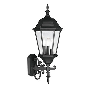 Hamilton - 3 Light Outdoor Wall Lantern in Traditional Style - 9.5 Inches wide by 18.5 Inches high - 1220307