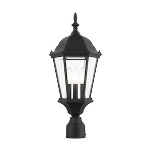 Hamilton - 3 Light Outdoor Post Top Lantern in Traditional Style - 9.5 Inches wide by 21 Inches high - 1012079