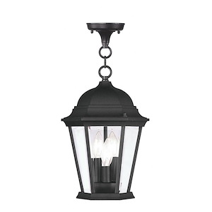 Hamilton - Three Light Exterior Lantern in Traditional Style - 9.5 Inches wide by 14 Inches high