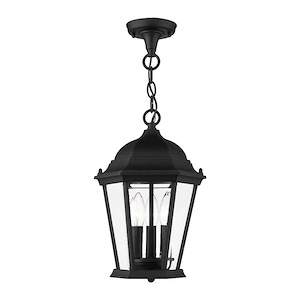 Hamilton - 3 Light Outdoor Pendant Lantern in Traditional Style - 9.5 Inches wide by 14 Inches high - 1012072