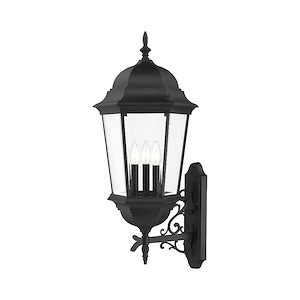 Hamilton - 3 Light Outdoor Wall Lantern in Traditional Style - 12.5 Inches wide by 28.75 Inches high