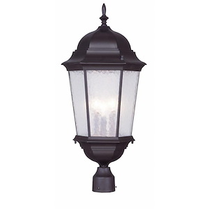 Hamilton - 3 Light Outdoor Post Top Lantern in Traditional Style - 12.5 Inches wide by 27 Inches high