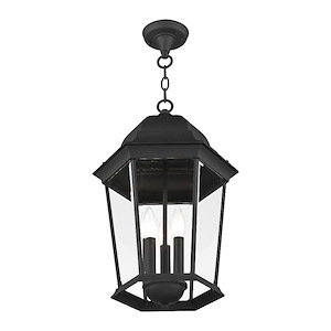 Hamilton - 3 Light Outdoor Pendant Lantern in Traditional Style - 12.5 Inches wide by 19 Inches high