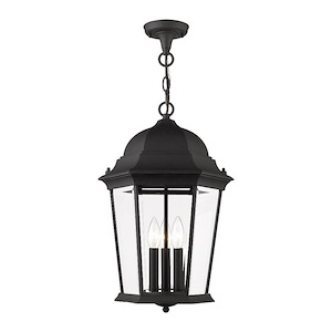 Hamilton - 3 Light Outdoor Pendant Lantern in Traditional Style - 12.5 Inches wide by 20 Inches high - 1012078