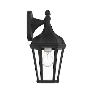 Morgan - 1 Light Outdoor Wall Lantern in Traditional Style - 7 Inches wide by 14 Inches high - 614647