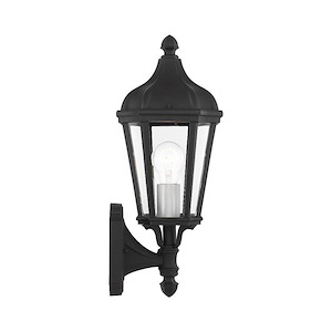Morgan - 1 Light Outdoor Wall Lantern in Traditional Style - 7 Inches wide by 14.25 Inches high