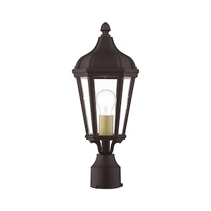 Morgan - 1 Light Outdoor Post Top Lantern in Traditional Style - 7 Inches wide by 17.75 Inches high - 614645