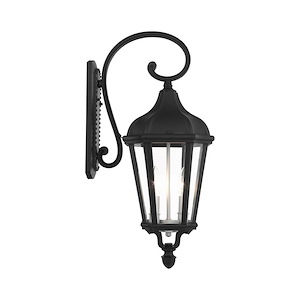 Morgan - 2 Light Outdoor Wall Lantern in Traditional Style - 9 Inches wide by 23.5 Inches high