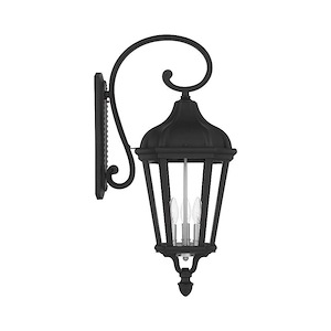Morgan - 3 Light Outdoor Wall Lantern in Traditional Style - 11 Inches wide by 29 Inches high - 614641