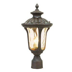 Oxford - 1 Light Outdoor Post Top Lantern in Traditional Style - 9.5 Inches wide by 19 Inches high - 190229