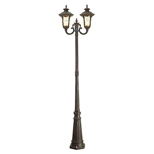Oxford - 2 Light Outdoor 2 Head Post in Traditional Style - 22 Inches wide by 87 Inches high - 190224