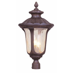 Oxford - 3 Light Outdoor Post Top Lantern in Traditional Style - 11 Inches wide by 22 Inches high - 190225