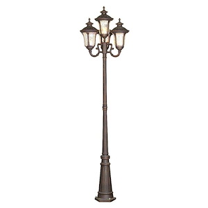 Oxford - 4 Light Outdoor 4 Head Post in Traditional Style - 23 Inches wide by 93 Inches high