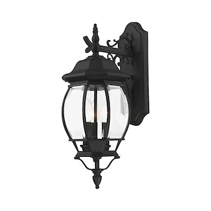Frontec - 3 Light Outdoor Wall Lantern in French Country Style - 8.25 Inches wide by 20.75 Inches high - 1012061