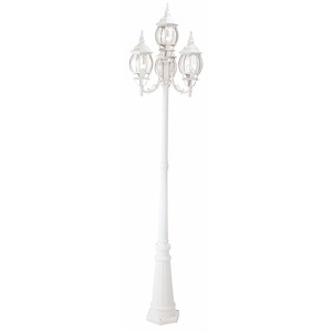 Frontenac - Four Light Outdoor Four Head Post in Traditional Style - 22 Inches wide by 93 Inches high