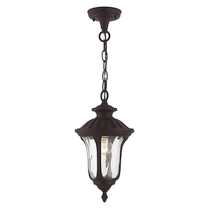 Oxford - 1 Light Outdoor Pendant Lantern in Traditional Style - 7.25 Inches wide by 14 Inches high - 397284
