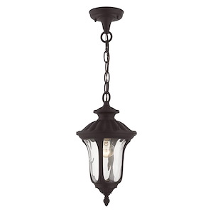 Oxford - 1 Light Outdoor Pendant Lantern in Traditional Style - 7.25 Inches wide by 14 Inches high - 397284