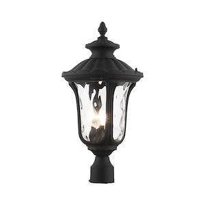 Oxford - 3 Light Outdoor Post Top Lantern in Traditional Style - 11 Inches wide by 22 Inches high