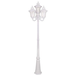 Oxford - Four Light Outdoor Head Post in Traditional Style - 23 Inches wide by 93 Inches high