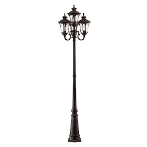 Oxford - 4 Light Outdoor 4 Head Post in Traditional Style - 23 Inches wide by 93 Inches high - 415507