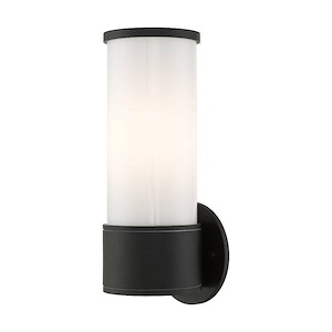 Landsdale - 1 Light Outdoor Wall Lantern in Contemporary Style - 4.5 Inches wide by 12 Inches high - 1012106