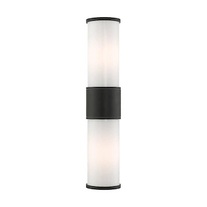 Landsdale - 2 Light Outdoor Wall Lantern in Contemporary Style - 20.25 Inches wide by 4.5 Inches high - 1012108