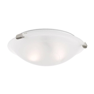 Oasis - 2 Light Flush Mount in Contemporary Style - 12.25 Inches wide by 4 Inches high - 415486