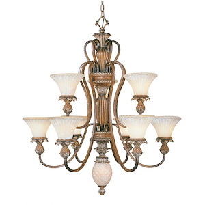 Savannah - 3 Light Flush Mount in French Country Style - 16 Inches wide by 8 Inches high - 190539