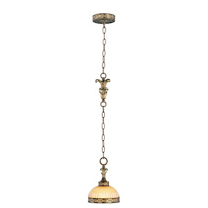 Seville - 1 Light Mini Pendant in French Country Style - 7.25 Inches wide by 29.25 Inches high - 190499