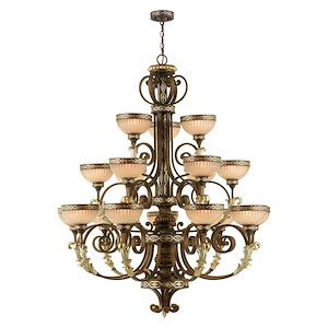 Seville - 18 Light Chandelier in French Country Style - 44 Inches wide by 53.25 Inches high