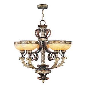 Seville - 5 Light Chandelier in French Country Style - 26 Inches wide by 26.5 Inches high - 415441