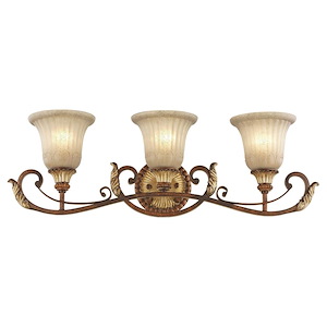 Villa Verona - 3 Light Bath Vanity in Mediterranean Style - 30 Inches wide by 9.25 Inches high - 190471