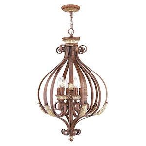 Villa Verona - 6 Light Foyer in Mediterranean Style - 23.5 Inches wide by 32.75 Inches high