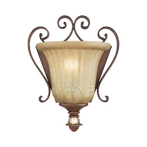 Villa Verona - 1 Light Wall Sconce in Mediterranean Style - 7.75 Inches wide by 9.5 Inches high