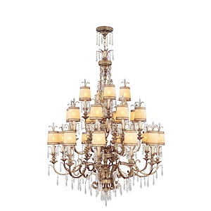 La Bella - 22 Light Chandelier in Glam Style - 48 Inches wide by 66 Inches high