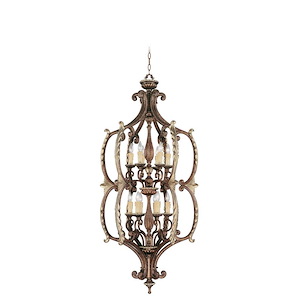 Seville - 12 Light Foyer in French Country Style - 28 Inches wide by 63 Inches high - 190572
