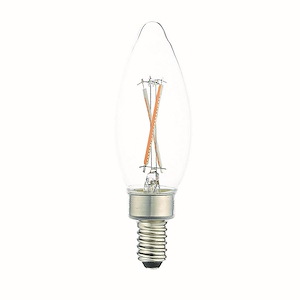 2W E12 Candelabra Base B10 Torpedo Filament Graphene LED Replacement Lamp (Pack of 60)