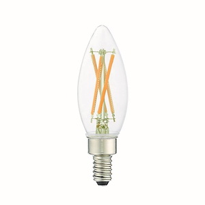 2.4W E12 Candelabra Base B10 Torpedo Filament Graphene LED Replacement Lamp (Pack of 60)