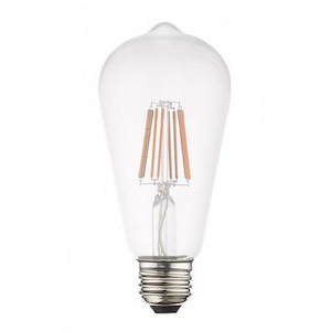 Accessory - 5.5 Inch 7.7W E26 Medium Base ST19 Edison Filament LED Replacement Bulb (Pack of 10)