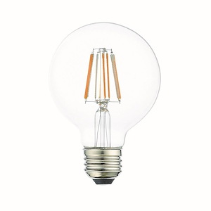 8W E26 Medium Base G25 Globe Filament Graphene LED Replacement Lamp (Pack of 10)
